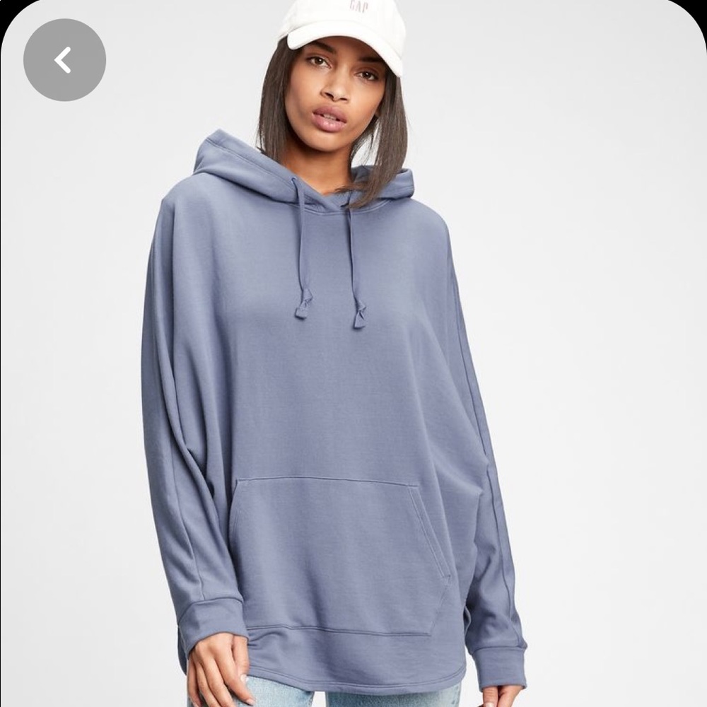 Gap oversized hoodie in color blue Pearl